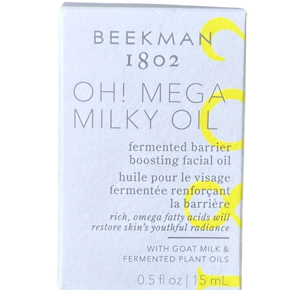 Beekman 1802 Oh! Mega Milk Fermented Barrier Boosting Facial Oil 0.5 Fl Oz New